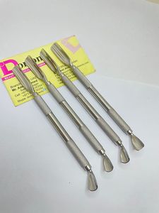 Custom Logo Eco-Friendly Reusable Manicure <b>Nail</b> Care Tool Double-Ended Stainless Steel <b>Cuticle</b> <b>Pusher</b> - Product Image 3