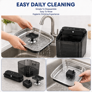 Fuente de Agua Inteligente para Mascotas de 3L, OEM ODM, con Sensor de Movimiento, Inalámbrica, <span class=keywords><strong>Recargable</strong></span>, de Acero Inoxidable, Dispensador Automático de Agua para Gatos, Venta al Por Mayor - Product Image 5