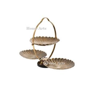 Support de pâtisserie à gâteau en bois et en fer forme ronde taille personnalisée support de gâteau à Dessert pour l'utilisation de restaurant à domicile - Product Image 6