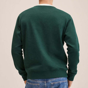 Premium Quality Men's Pullover Sweatshirt Breathable Cotton Plain Hoodie Long Sleeves Crew Neck Fully Winter OEM Print Hot - Product Image 3