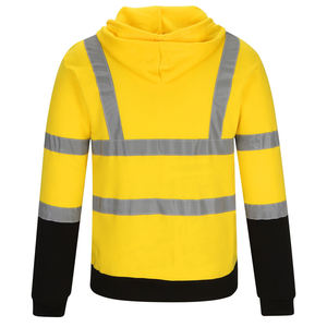Chaqueta de Seguridad Reflectante para Exteriores, ANSI Clase 2, con LED Intermitente, Impermeable, Verde, Sudadera con Capucha para Invierno, Logotipo Personalizado - Product Image 5