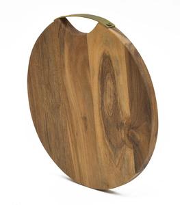 Planche à découper ronde avec poignée, surface épaisse et durable, idéale pour couper, servir le fromage et l'usage quotidien en cuisine - Product Image 2