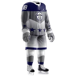 Uniforme de hockey sur glace personnalisé professionnel 2025 uniforme de hockey sur glace léger à manches longues - Product Image 3