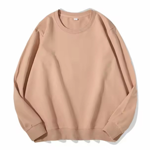 Sweat-shirt personnalisé à col rond 100% coton coupe classique en molleton bouclette uni pour l'hiver, streetwear de luxe 380g séchage rapide imprimé - Product Image 4