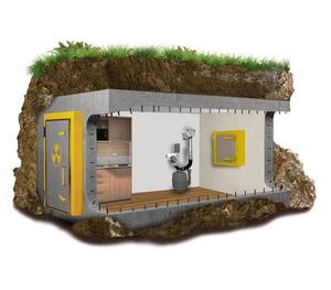 Undrground cuộc gọi trung tâm bunker cao cấp tấm kim loại chế tạo sản phẩm tối đa 100 người năng lực - Product Image 1