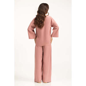 Pantalones Anchos de Cintura Alta y Corte Regular, Pantalones Casuales de Crepé WM-COD-WS25-009B, Tela de Crepé Transpirable - Product Image 3