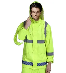 Hi Vis Jacket Bomber impermeable con manga extraíble Rain Fleece Road Reflective Winter Heated Hi-vis 3 en 1 Jacket