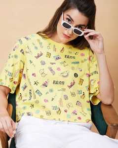 Camiseta holgada de diseño profesional para mujer |   Camiseta Casual de Verano de Manga Corta 100% Algodón Transpirable |   Camiseta de punto holgada para mujer - Product Image 4