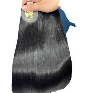 Échantillon gratuit, mèches de cheveux lisses, cuticules vierges alignées, vente en gros, qualité 10A, vendeur de cheveux humains du Vietnam - Product Image 5