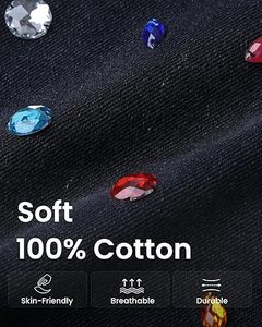 Short en jean taille haute pour fille, coupe droite, respirant, tricoté, décontracté, été, garniture brute, strass, déchiré, design - Product Image 6