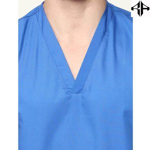 Trajes de manga corta con cuello en V y bolsillos para hombre, conjuntos de uniformes médicos a medida, uniformes de enfermería para médicos de hospital para hombre - Product Image 5