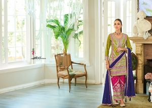 Dernière tenue de créateur à feuilles persistantes Chinon Salwar Suit & Dupatta avec broderie Work Woman Fashion Manufacture from India - Product Image 4