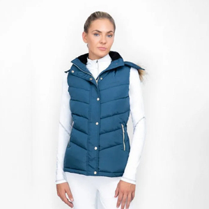 Chaleco de cremallera completa para mujer al por mayor | Chaleco acolchado ideal para actividades ecuestres | Marca personalizada de capas cálidas - Product Image 5