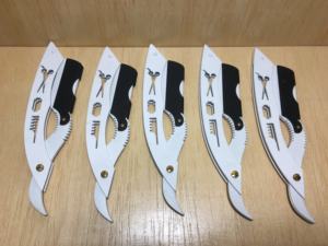 Nuevas Navajas de Afeitar de Corte Recto para Salón, Cabezal de Seguridad de Acero Inoxidable, Navaja de Barbero Plegable de Metal - Product Image 2