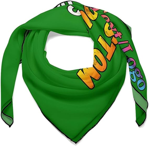 Premium Custom <b>Square</b> Printed <b>Scarf</b> Fabric With Branding Label Service For Corporate Marketing And Events - Product Image 5