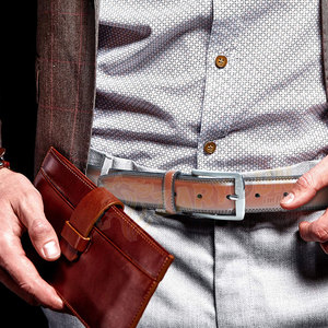 Cinturones de Cuero Genuino para Hombre de Alta Calidad ZARYOUN IMPEX, Correas Duraderas, Hebilla de Aleación con Logotipo Personalizado, Moda Casual - Product Image 4