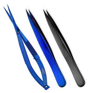 Pince à épiler à sourcils les mieux notées ciseaux de beauté de printemps pour enlever les poils du visage et les sourcils incarnés ensemble de mise en forme en acier inoxydable - Product Image 6