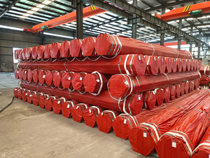 Tubería de Acero al Carbono para Extinción de Incendios FM UL, ASTM A795/A53 60.3MM Sch40, Recubierta con Epoxi Rojo y Pintada de Rojo para Rociadores Contra Incendios - Product Image 3