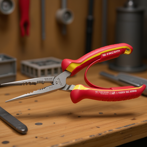 Alicates de punta redonda con aislamiento de 1.000 voltios Facom - Product Image 3