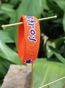 Hot Selling Beaded Team Headband Handmade Go Astros Sports Hairband Personalized Bead Embroidery <b>Accessories</b> Fans Name <b>Hair</b> - Product Image 2