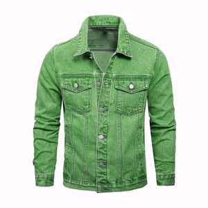 Veste en jean d'hiver pour hommes vente en gros coupe-vent polaire épaisse chaude veste décontractée à col en fourrure pour hommes - Product Image 1