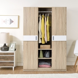 Armario contemporáneo de dos puertas para uso de muebles de dormitorio de casa o villa - Product Image 5