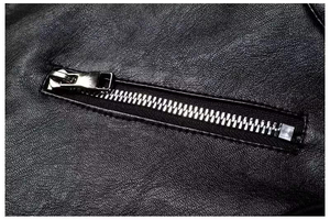 Chaqueta de Cuero para Hombre, Diseño Nuevo 2024, Estilo Motero, Corte Ajustado - Product Image 2