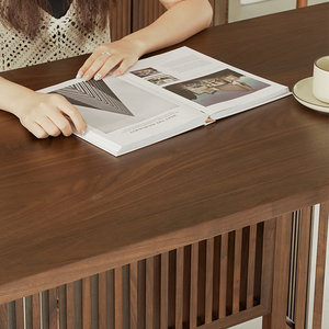 Engineered <b>Wood</b> Rectangle Writing <b>Desk</b> Warm Brown <b>Solid</b> Finish Spacious Natural-Grain Work Surface 1-Year Warranty - Product Image 3