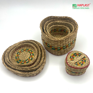 High Quality Supermarket Fruit <b>Vegetable</b> Rattan Basket Handmade Bamboo Storage Basket for Bread Made in Vietnam - Product Image 4