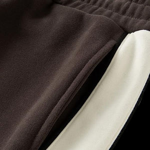 Streetwear Baggy pantalons de survêtement 100% coton en couleur noire nouvelle mode coton pantalons de survêtement hommes Baggy pantalons de survêtement évasés - Product Image 2