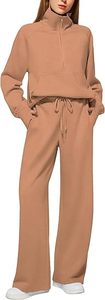 Conjunto Deportivo Informal para Mujer, Conjunto de Sudadera y Pantalones Deportivos Transpirables de Secado Rápido, Manga Larga, 100% Algodón, Conjunto Deportivo de Invierno - Product Image 6