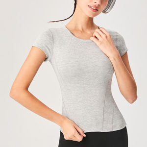 T-shirt de sport unisexe mignon à manches courtes pour l'été 2026, coupe ajustée et élastique, idéal pour le yoga et le fitness – Meilleure vente - Product Image 5