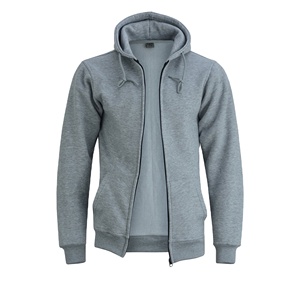 Sudadera con capucha de algodón de alta calidad para hombre de peso pesado con cremallera Lisa Precio al por mayor Logotipo personalizado Ropa de invierno transpirable Sudaderas con capucha - Product Image 1