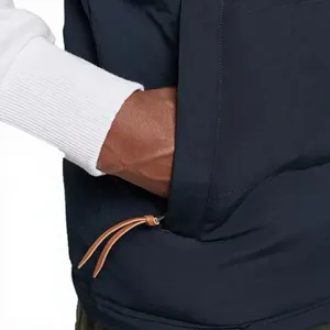 Pantalones de equitación sin mangas azul marino con capucha y cuello alto para hombre, ropa exterior informal de poliéster/nailon, personalizados 2026 - Product Image 5