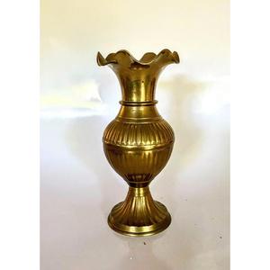 Floral Style Brass <b>Vintage</b> Flower <b>Vase</b> at Minimum 25 Pieces MOQ Bulk Supply Decorative European Flower <b>Vase</b> for Church Decor - Product Image 2