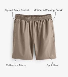 Short de survêtement style High Street pour hommes avec cordon de serrage à la taille motif solide écologique pour les entraînements de gymnastique et les activités de plein air - Product Image 4