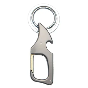 Classic Men Mini Knife Folding Keychain Multifunctional Waist Mount Carabiner Key Chain