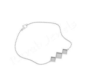 Charme en argent sterling 925 de haute qualité 2025, triangle, vide, personnalisable, pour bijoux commémoratifs, cadeau d'anniversaire ou de mariage - Product Image 1