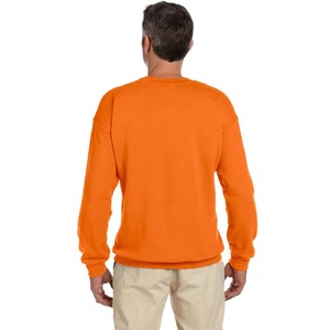 Wholesale 50/50 Crewneck Color <b>Orange</b> Size Large Sweatshirt - Product Image 2