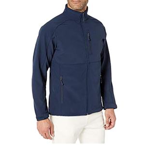 Veste Softshell à manches longues pour homme, sur mesure, en polyester et élasthanne, col montant à capuche, logo sur le devant, hiver 2026 - Product Image 2