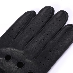 Vintage leather driving <b>gloves</b> classic open knuckle style Driving <b>gloves</b> soft premium leather durable stitching driving <b>gloves</b> - Product Image 3