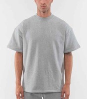 Pakistan fait T-shirt poids lourd 100% coton blanc hommes T-shirt lourd surdimensionné T-shirt ample épais chemise