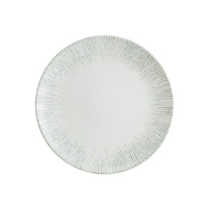 Plato Plano Iris Gourmet de 21 cm, Diseño Minimalista, Plato de Porcelana para Servir Postres, Pasteles y Desayunos - Product Image 1