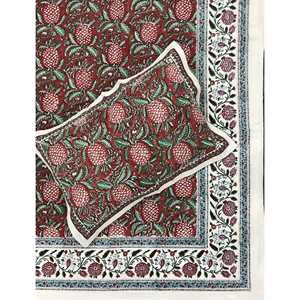 Juego de Sábanas King-Size de Algodón Percal con Diseño Floral Clásico, 3 Piezas con Fundas de Almohada, Estilo Edredón para Uso Doméstico - Product Image 1