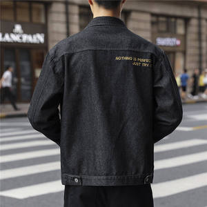 Chaquetas vaqueras de manga larga para hombre de invierno de alta calidad, forro de lana con cierre de cremallera rasgado con capucha transpirable, servicio OEM - Product Image 2