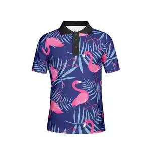 New design Custom sublimation printing polyester spandex blend fit golf polo for men shirts Made in Pakistan Digital print Shirt