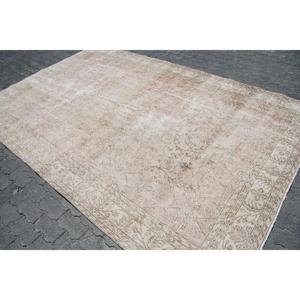 Tapis turc vintage 6,5x10,1 pi (198x309 cm), tapis oriental brun - Product Image 2