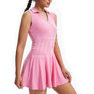 Tenue de golf pour femmes, polo et jupe confortables, respirants et anti-transpiration, pour le jeu professionnel et décontracté - Product Image 3