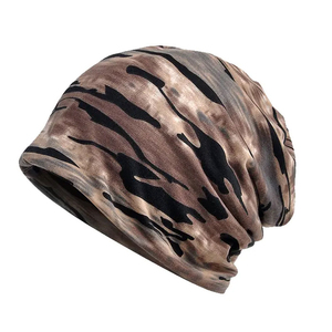 Sombreros de invierno personalizables para hombre, forrados de piel para hombre y mujer, gorro cálido a la moda con tinte de corbata, gorros de punto informales para invierno - Product Image 6