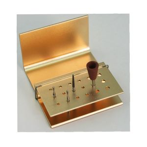 Caja de esterilización de fresas dentales de aluminio Organizador de soporte de fresas autoclavable de 18 agujeros - Product Image 6